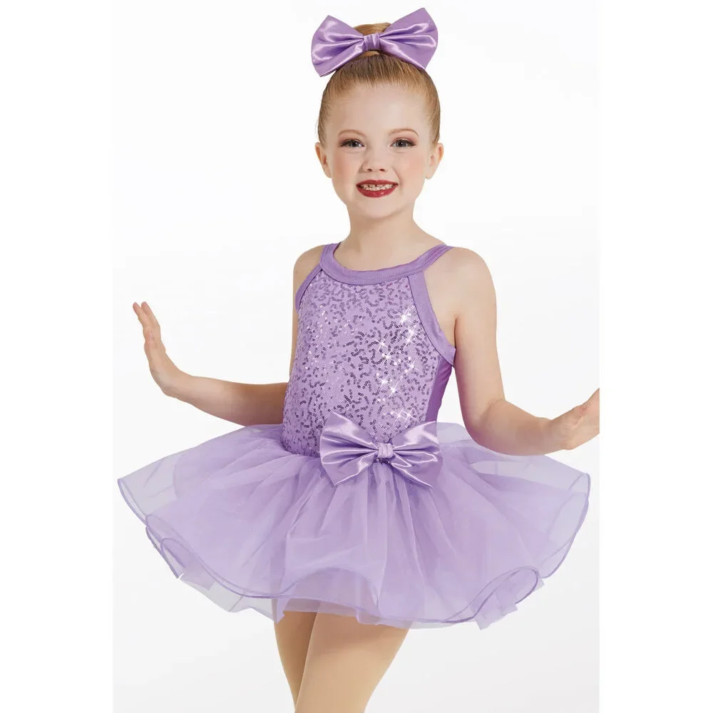 Pre-Owned Dance Costume Weissman 12410 Small Child Teal Sassy Jazz Sequin
